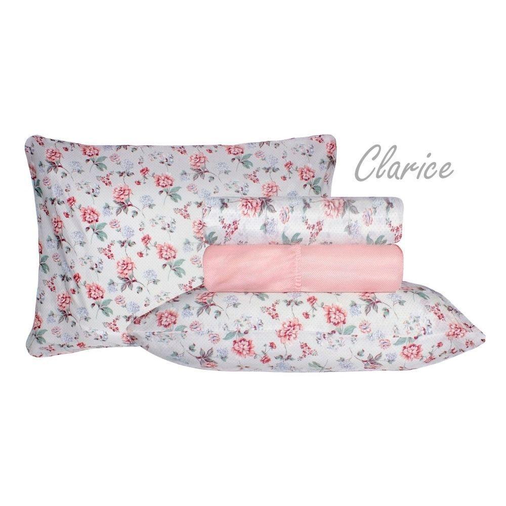 Jogo De Cama Duplo Casal 4 Peças 140 Fios 250x220cm Clarice Realce Premium - Sultan - 6