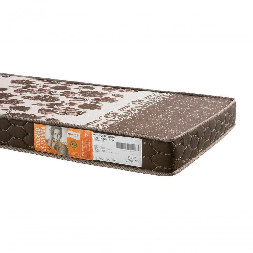 Colchão Solteiro Firme Espuma D45 Coretto Certificado Inmetro - 2