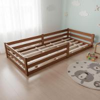 Cama Solteiro Infantil Montessoriana 100% Madeira Com Proteção Lateral Atraente - 2