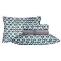 Jogo De Cama Duplo Casal 4 Peças 140 Fios 250x220cm Cael Realce Premium - Sultan - 1