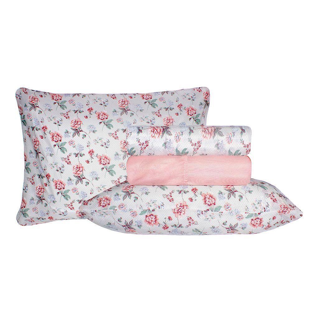 Jogo De Cama Duplo Casal 4 Peças 140 Fios 250x220cm Catarina Realce Premium - Sultan - 1