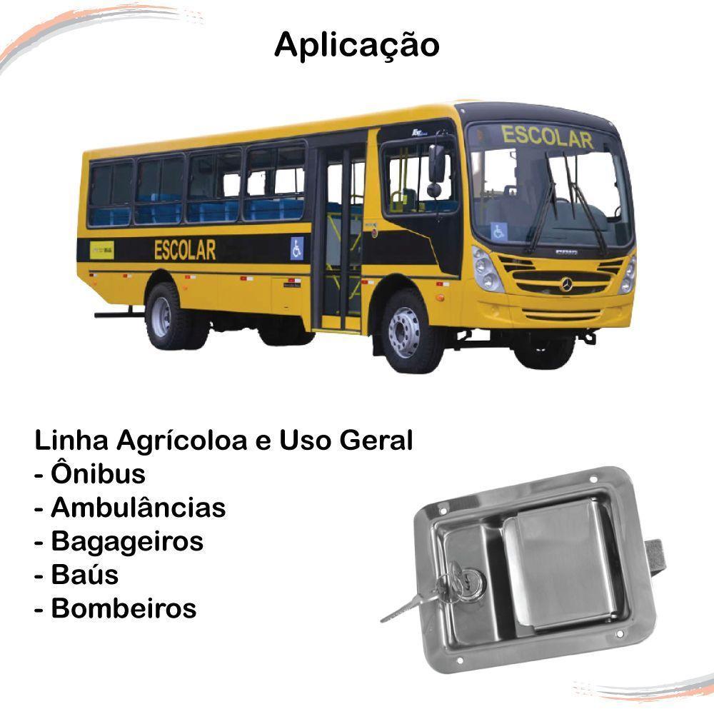 Maçaneta Externa Porta C/ Chave Grande Linha Agrícola ônibus [f103] - 2