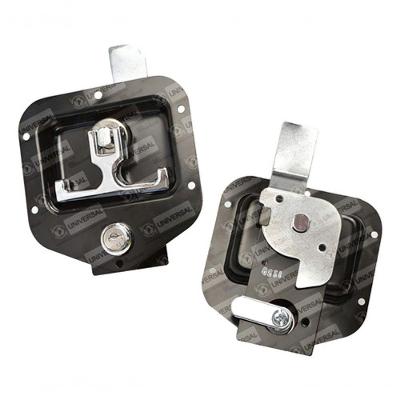 Maçaneta Externa Porta Inox Uso Geral ônibus Preta [f103]