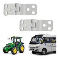 Par 2 Dobradiças P/ Porta Ferro Agrícola ônibus E Uso Geral - Un / 2 [f103] - 1