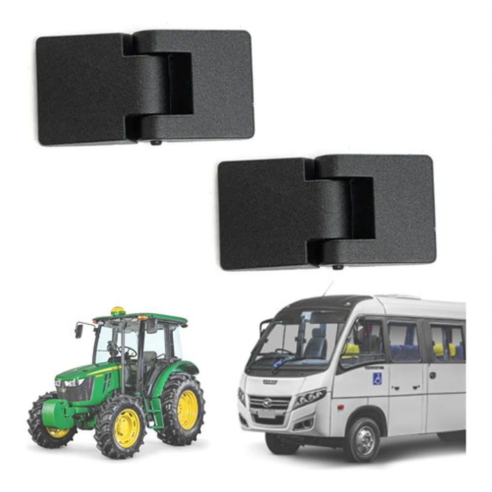 Par 2 Dobradiças Externas P/ Porta Agrícola ônibus Uso Geral - Un / 2 [f103] - 1