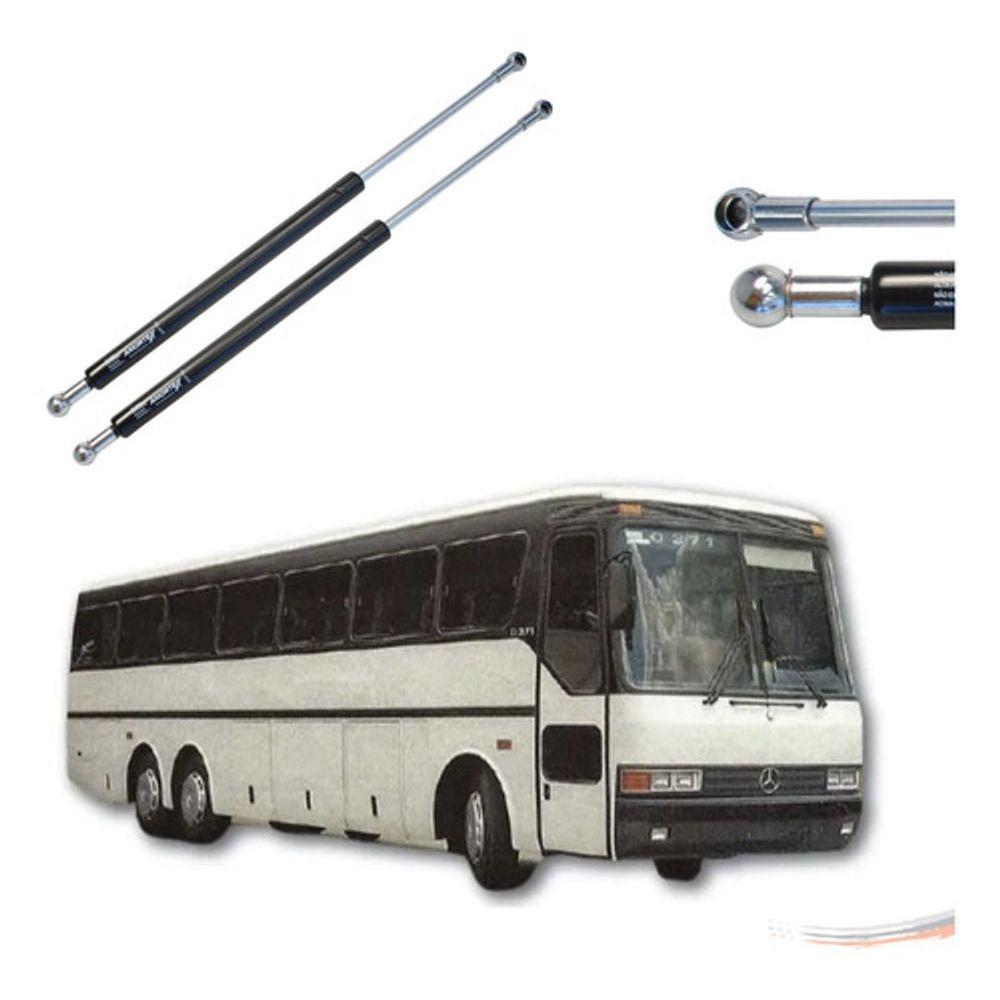 Par Amortecedores Tampa Motor/bagageiro Mercedes ônibus O371 [f103] - 1