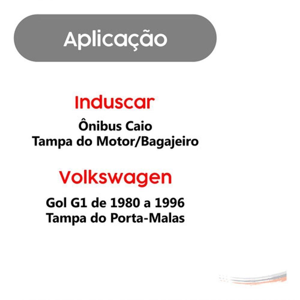 Par Amortecedores Tampa Motor ônibus Caio 42,7x25,7 Cm 37 Kg [f103] - 3