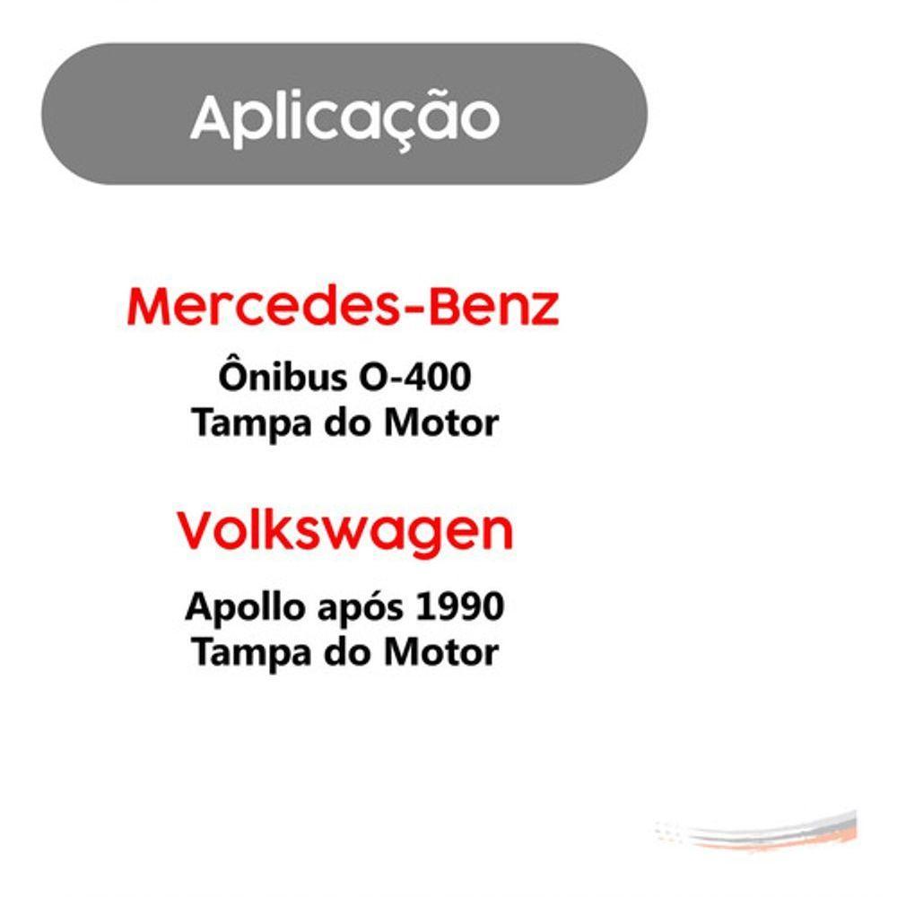 Par Amortecedores Geladeira/motor Mercedes ônibus O-400 [f103] - 3