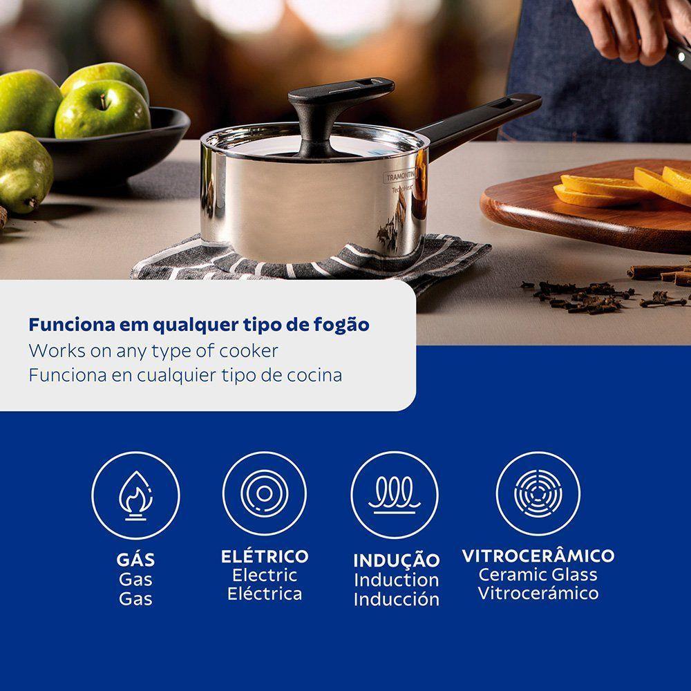 Panela Corpo Triplo Tramontina Grano Baquelite 62161200 Inox - 2