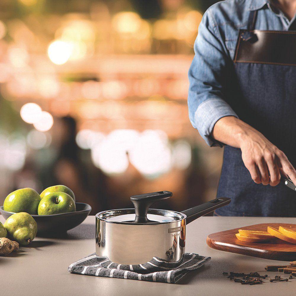 Panela Corpo Triplo Tramontina Grano Baquelite 62161200 Inox - 3