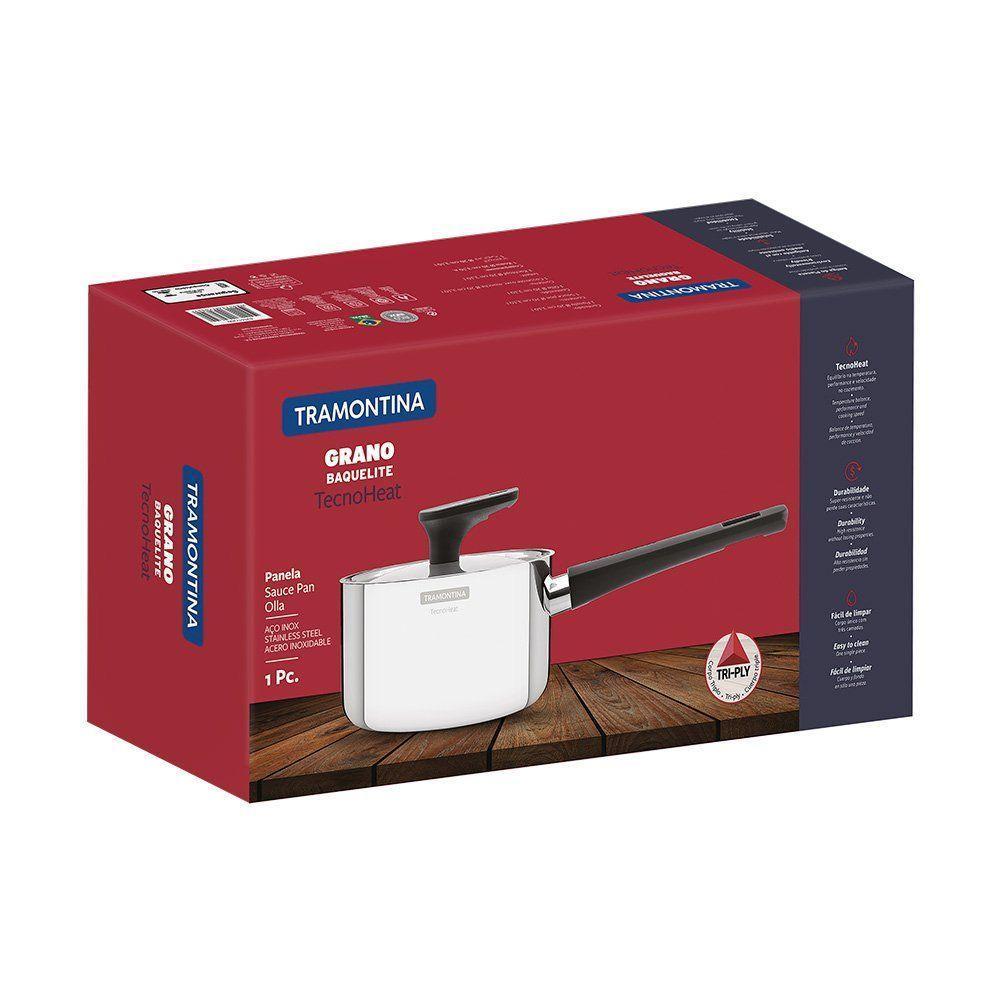 Panela Corpo Triplo Tramontina Grano Baquelite 62161200 Inox - 4
