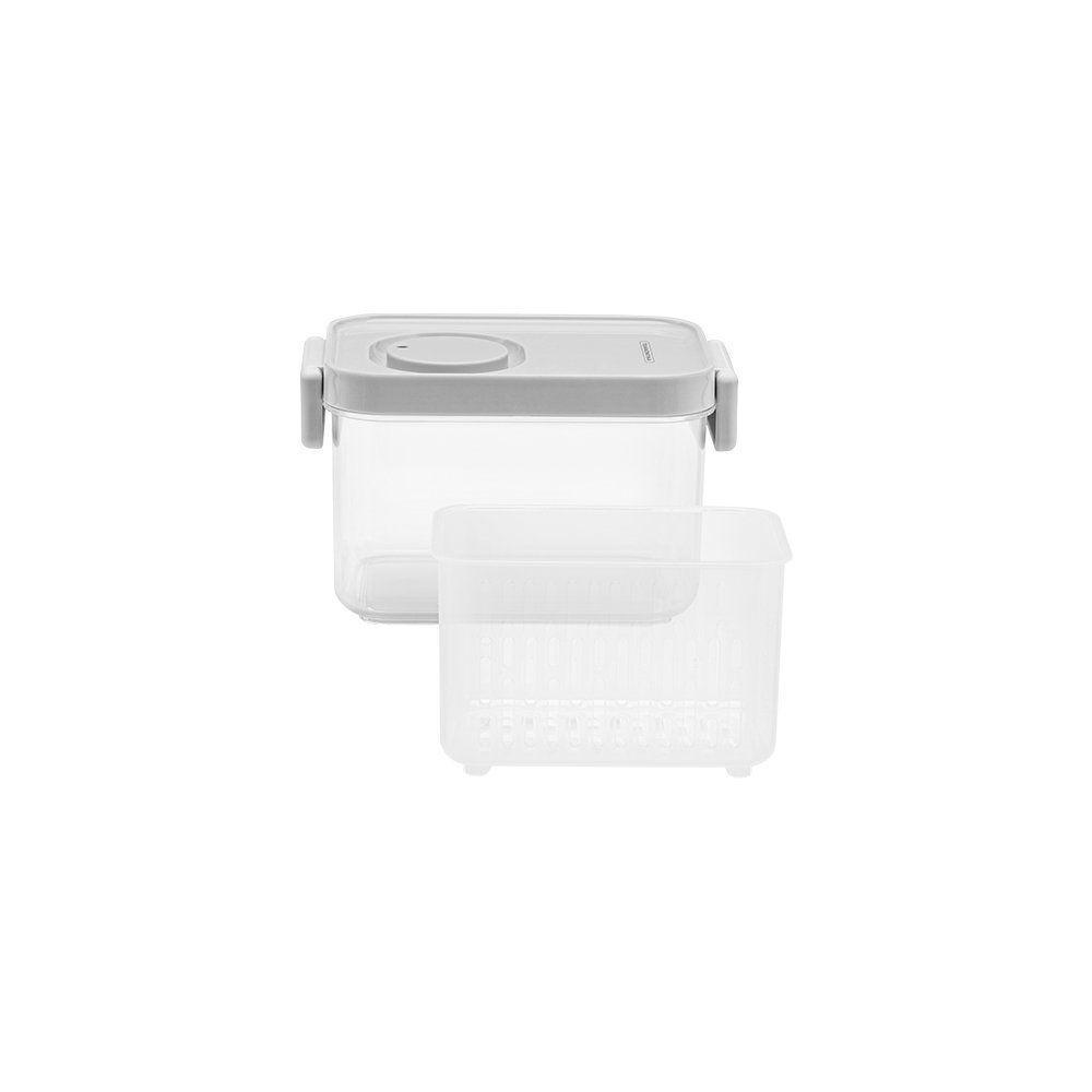 Pote Organizador De Geladeira Tramontina Organizzare 61820090 Com Tampa 900ml Transparente - 3