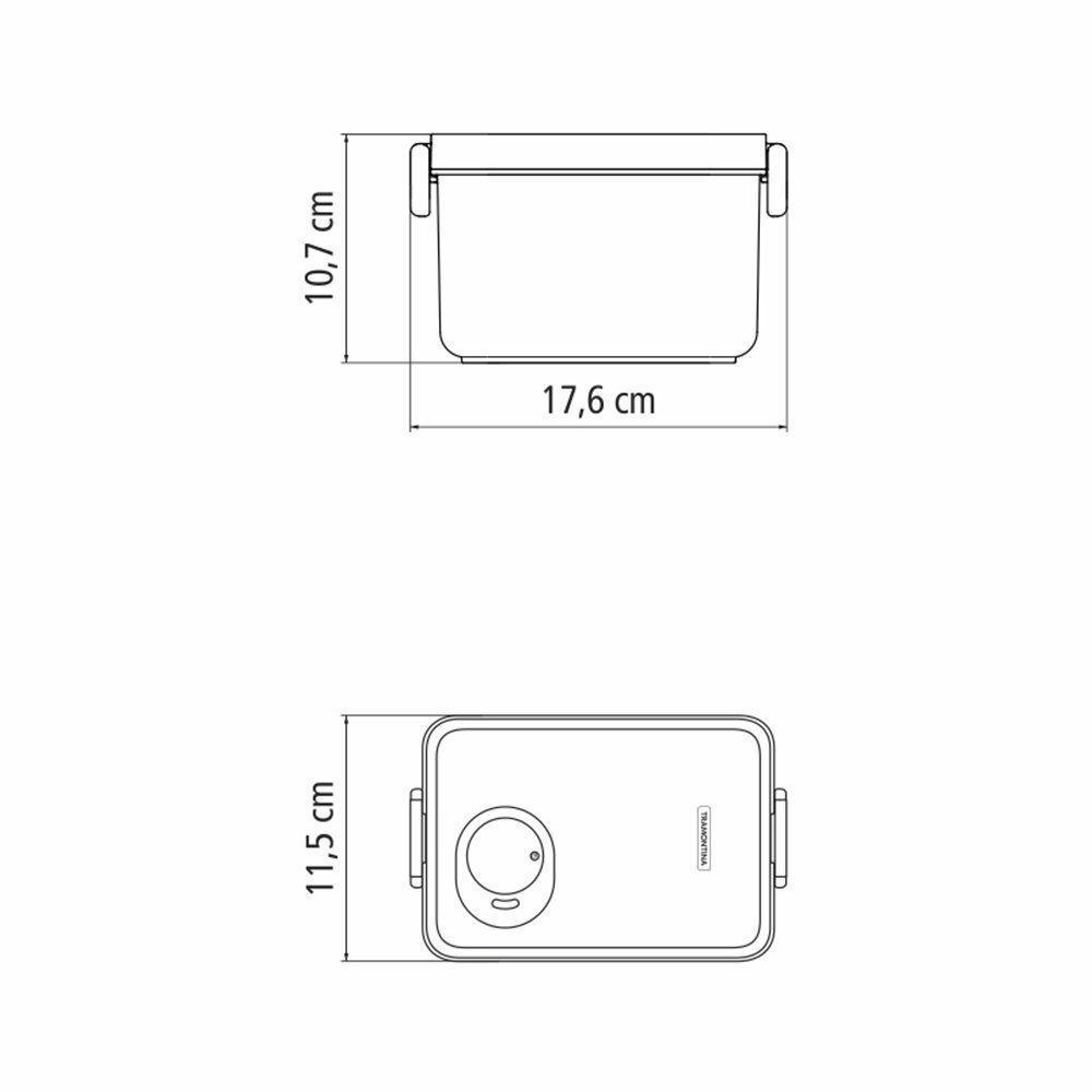Pote Organizador De Geladeira Tramontina Organizzare 61820090 Com Tampa 900ml Transparente - 9