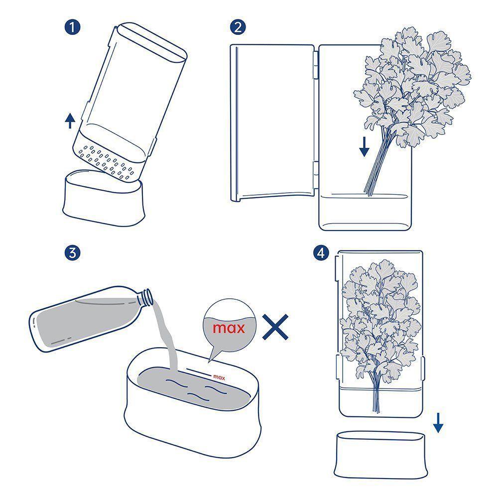 Pote Porta-ervas De Geladeira Tramontina Organizzare 61820100 1,2l Transparente - 3