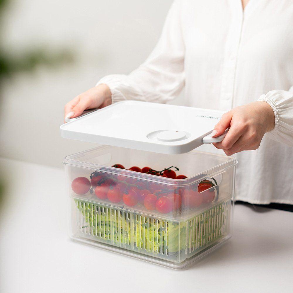 Pote Organizador De Geladeira Tramontina Organizzare 61820620 Com Tampa 6,2l Transparente - 3