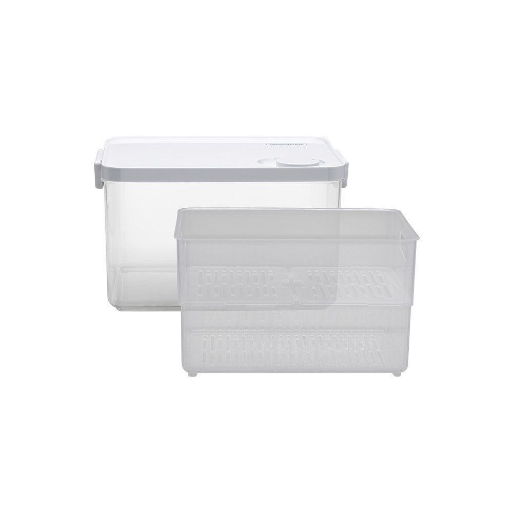 Pote Organizador De Geladeira Tramontina Organizzare 61820620 Com Tampa 6,2l Transparente - 6