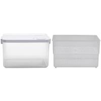 Pote Organizador De Geladeira Tramontina Organizzare 61820620 Com Tampa 6,2l Transparente - 7