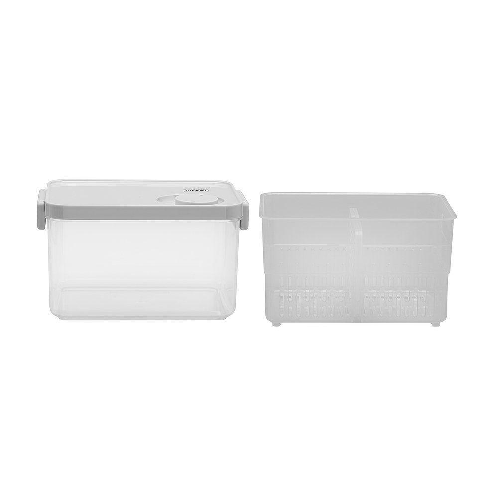 Pote Organizador De Geladeira Tramontina Organizzare 61820280 Com Tampa 2,8l Transparente - 10
