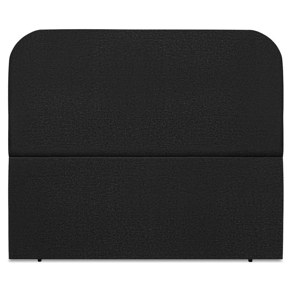 Cabeceira Queen 160 Cm Com Frame Alana Linho Preto Artte Preto - 6