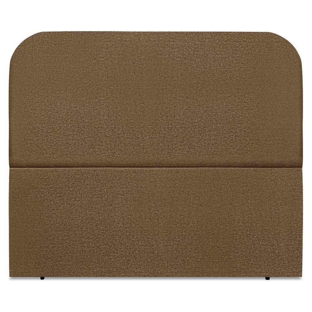 Cabeceira Queen 160 Cm Com Frame Alana Linho Marrom Artte Marrom - 6