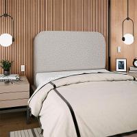 Cabeceira Queen 160 Cm Com Frame Alana Linho Cinza Artte Cinza - 6