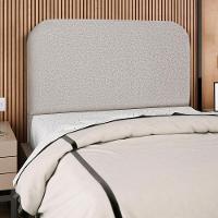 Cabeceira Queen 160 Cm Com Frame Alana Linho Cinza Artte Cinza - 7