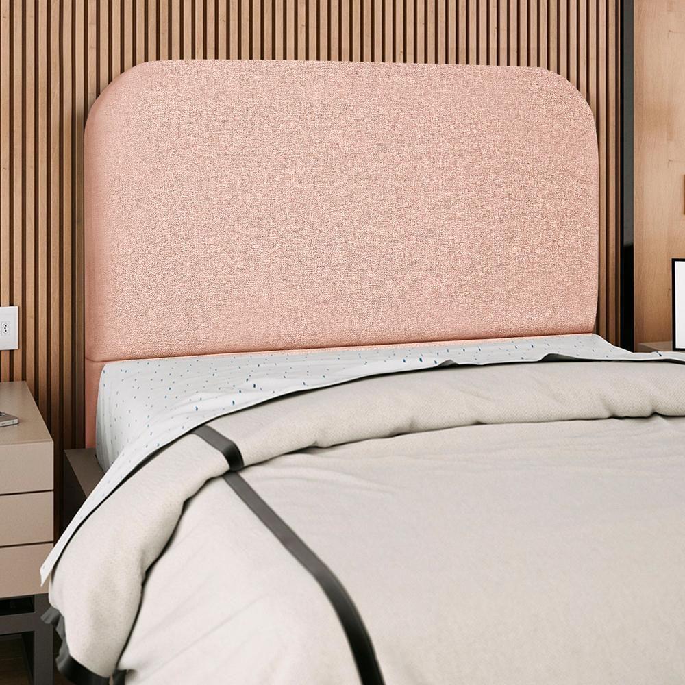 Cabeceira Queen 160 Cm Com Frame Alana Linho Rose Artte Rose - 9
