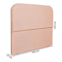 Cabeceira Queen 160 Cm Com Frame Alana Linho Rose Artte Rose - 8