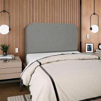 Cabeceira Queen 160 Cm Com Frame Alana Linho Cinza Escuro Artte Cinza Escuro - 9