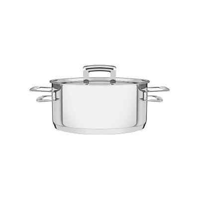 Caçarola Rasa Fundo Triplo Tramontina Brava 62403200 Inox