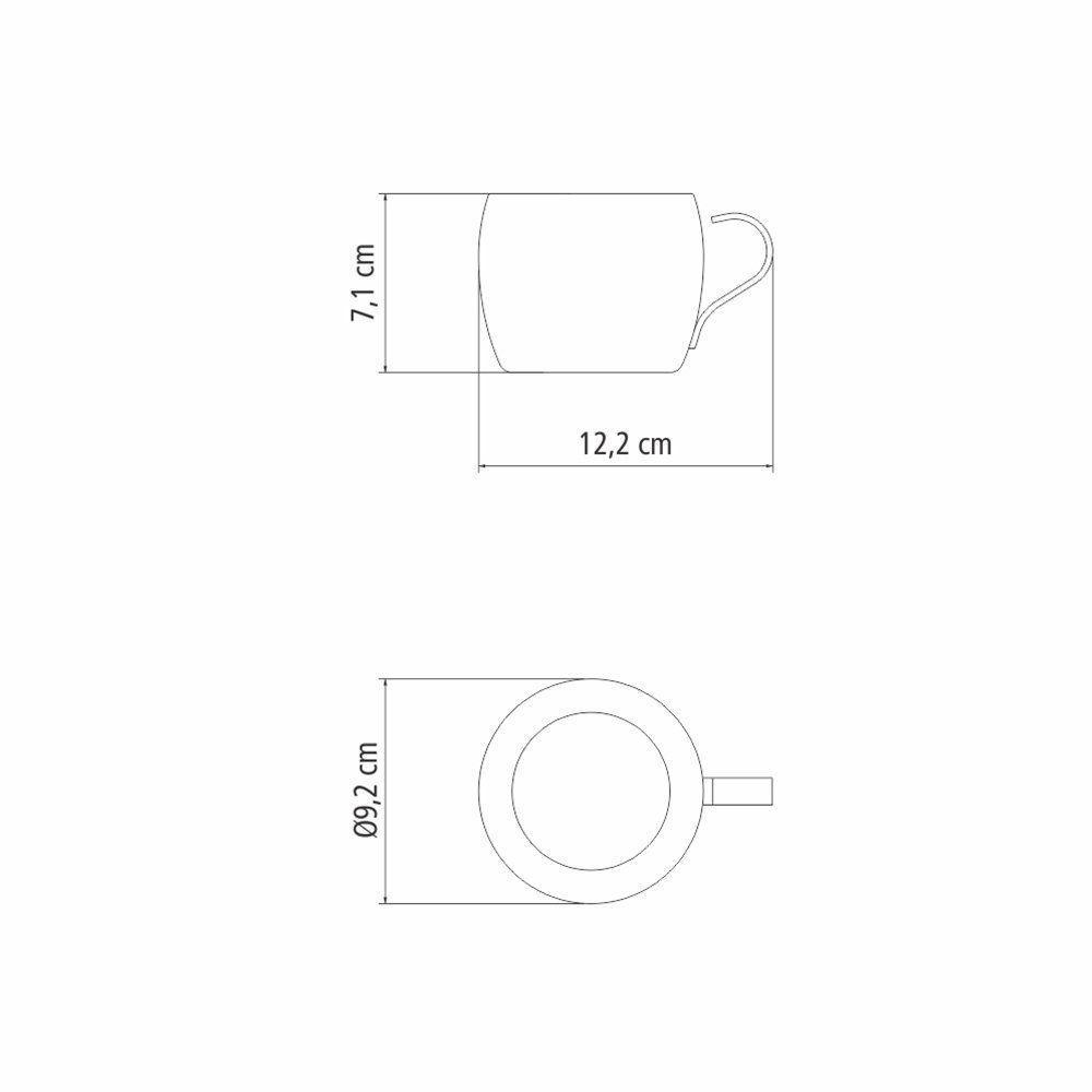 Conjunto 2 Xícaras Para Chá E Capuccino Tramontina 64430790 230ml Inox - 3