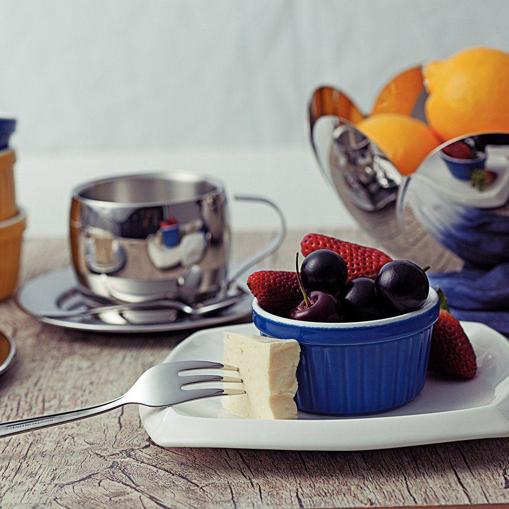 Conjunto 2 Xícaras Para Chá E Capuccino Tramontina 64430790 230ml Inox - 7