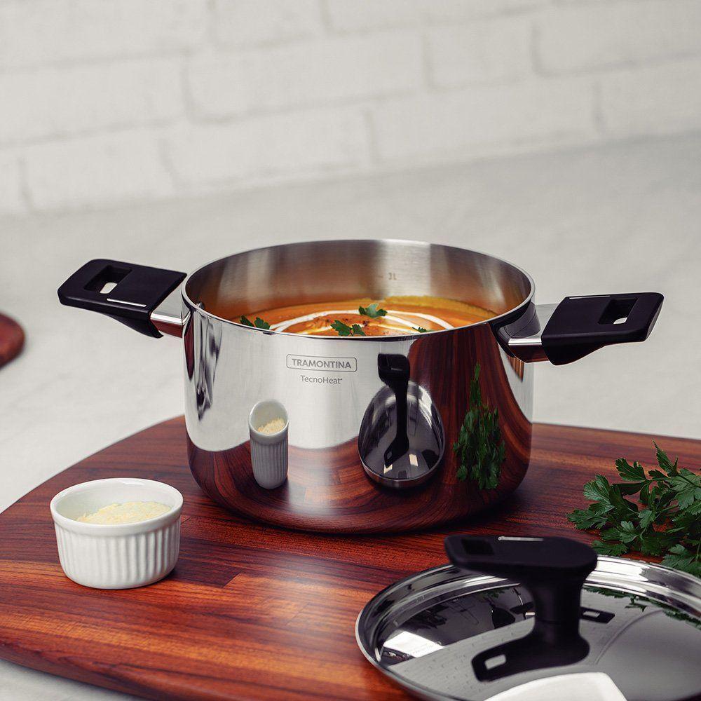 Caçarola Funda Corpo Triplo Tramontina Grano Baquelite 62164200 Inox - 4