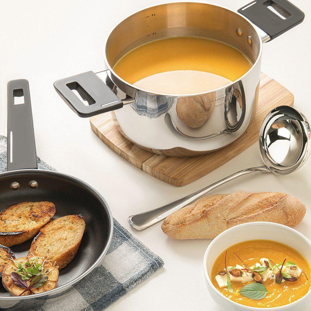 Caçarola Funda Corpo Triplo Tramontina Grano Baquelite 62164200 Inox - 6