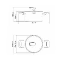 Caçarola Funda Corpo Triplo Tramontina Grano Baquelite 62164200 Inox - 9