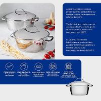 Caçarola Funda Fundo Triplo Tramontina Allegra 62654200 Inox