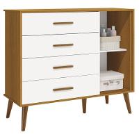 Quarto De Bebê Isis 4 Portas Branco Acetinado Savana Com Colchão Gazin - Reller - 5