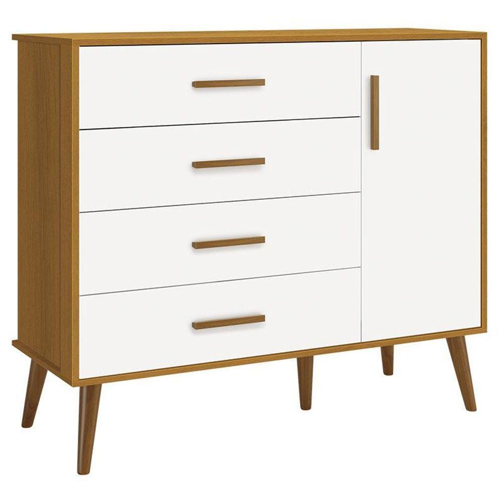 Quarto De Bebê Isis 4 Portas Branco Acetinado Savana - Reller - 10