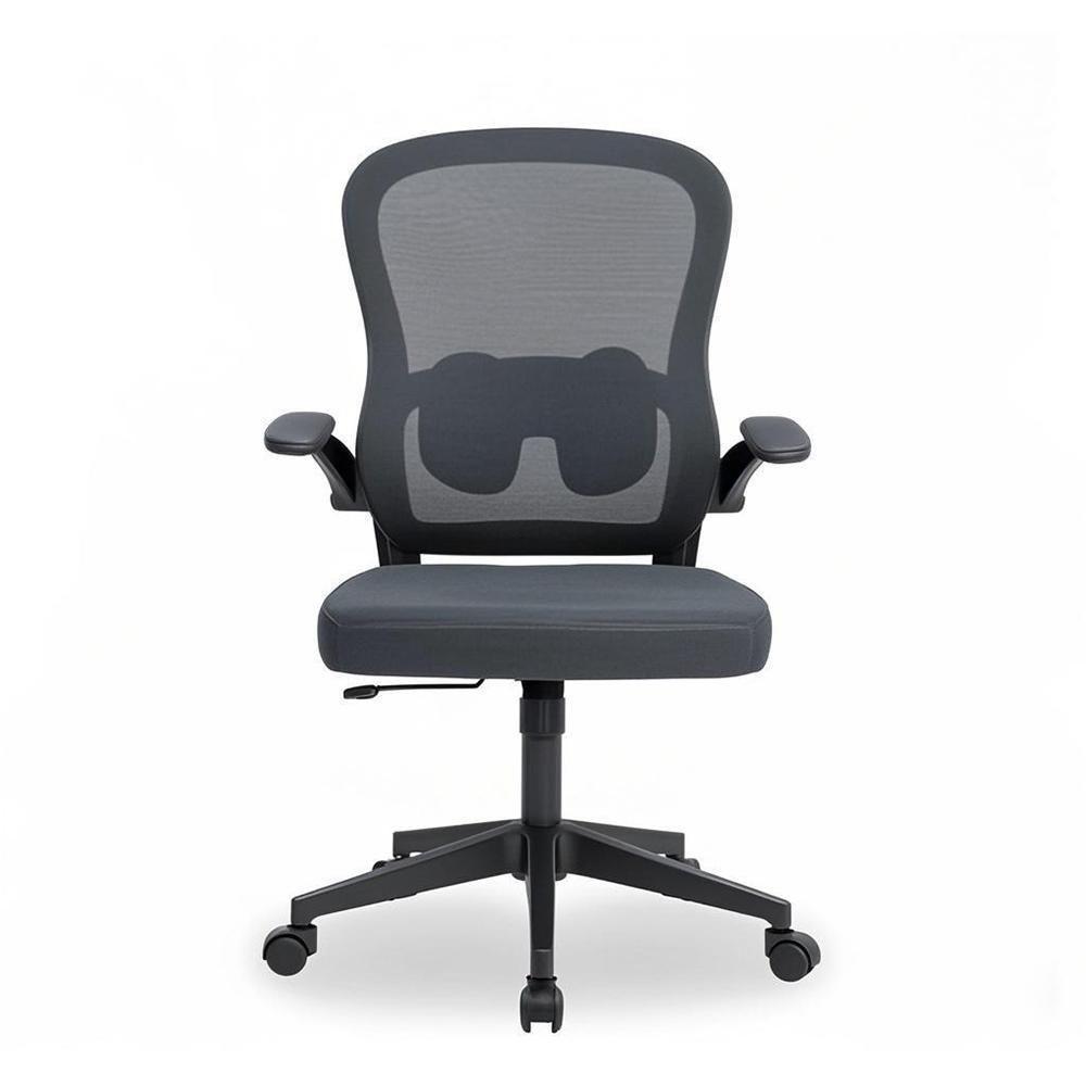 Cadeira De Escritório Executiva Base Preta Com Rodinha Fortt Linea Cinza - Csf20-cz - 3