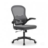 Cadeira De Escritório Executiva Base Preta Com Rodinha Fortt Linea Cinza - Csf20-cz - 1