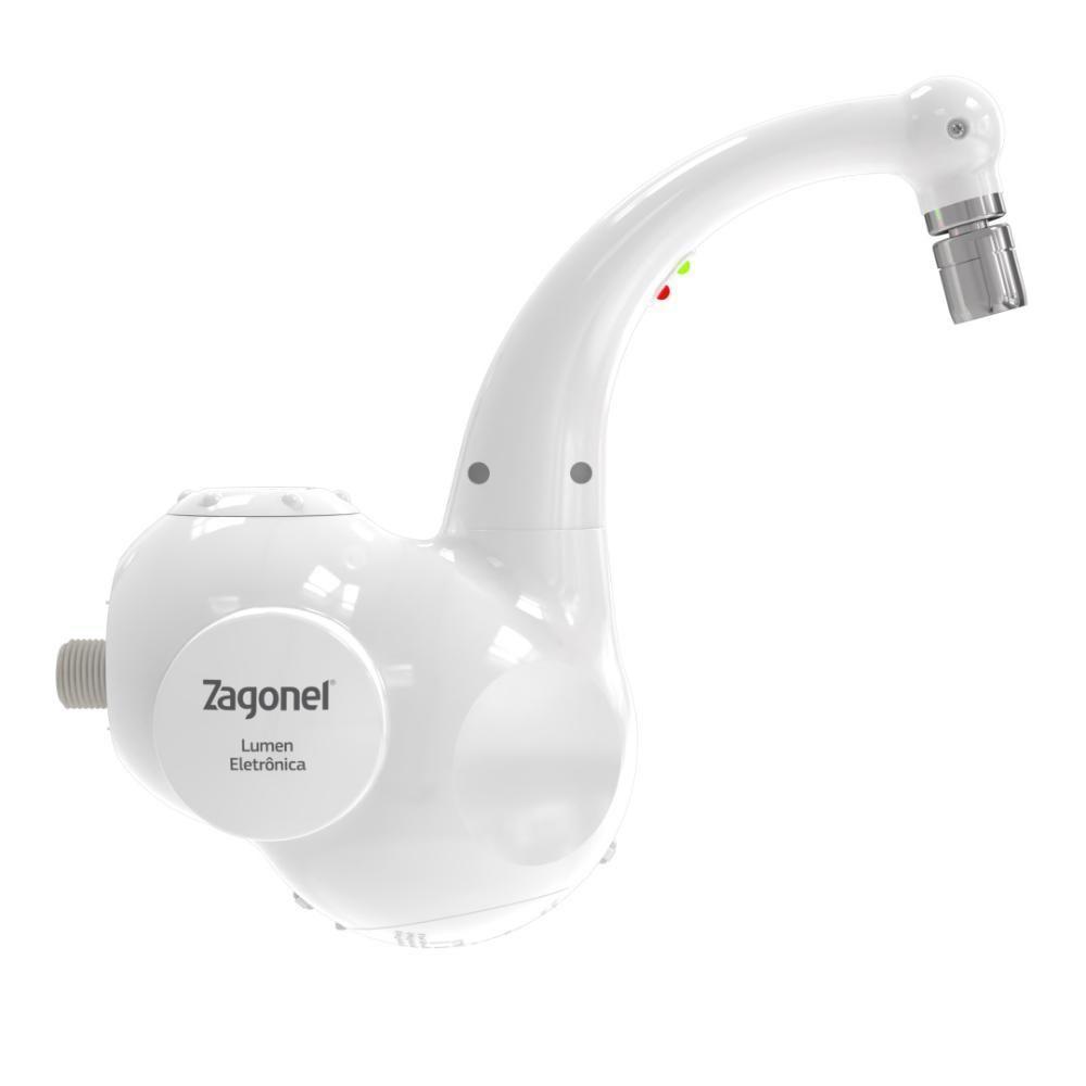 Torneira Elétrica Lumen De Parede Branca Zagonel 220V - 3