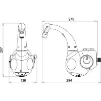 Torneira Elétrica Lumen De Parede Branca Zagonel 220V - 4