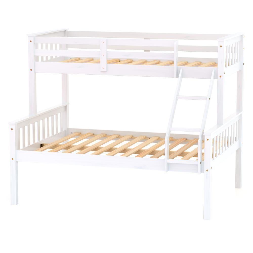 Beliche Com Cama Casal Prime Madeira Maciça Branco Housin - 6