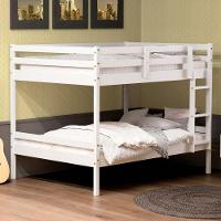 Beliche Casal Casal Slim Madeira Maciça Branco Housin - 1