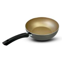 Panela Frigideira Wok 24 Cm Antiaderente Alumínio - Dourado - 9