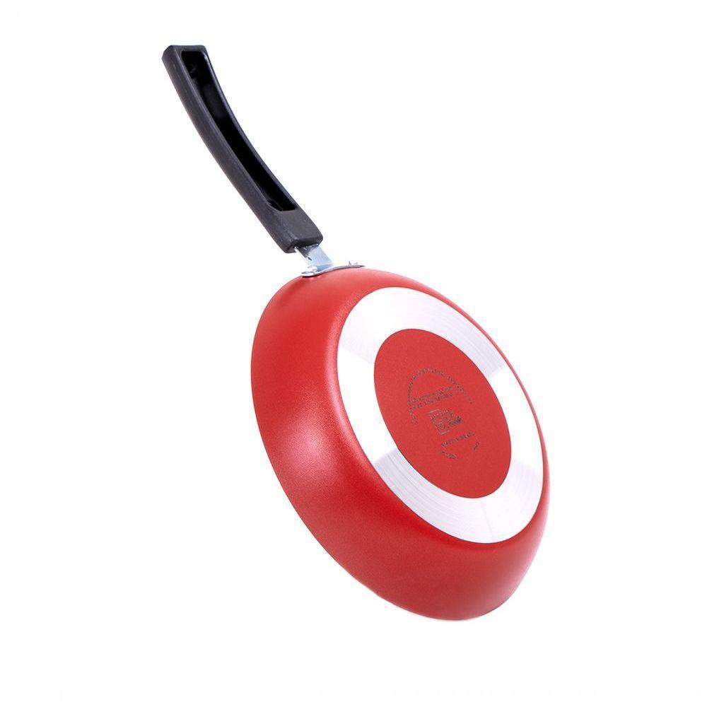 Frigideira Panela Antiaderente 20cm Alumínio - Vermelho - 4