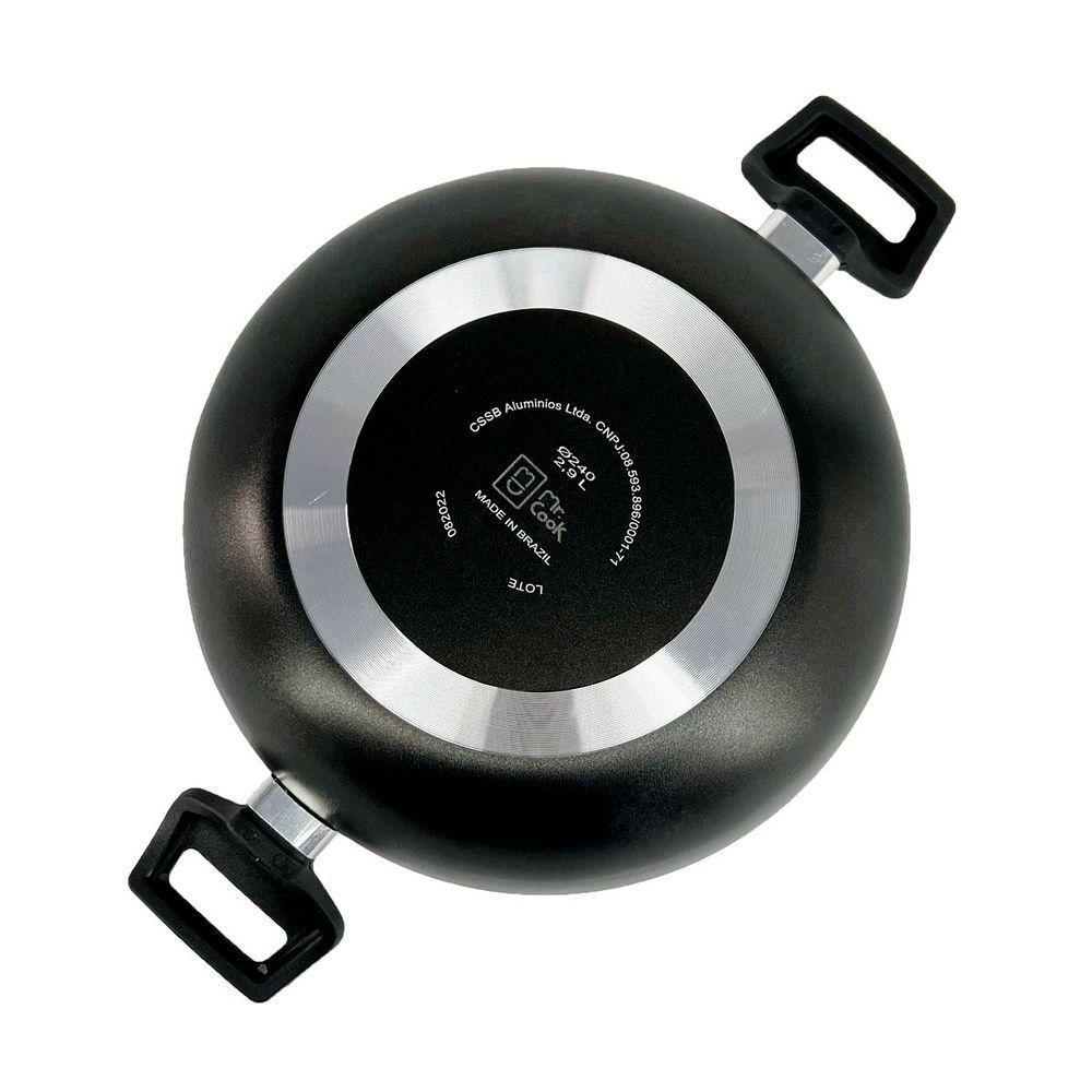 Kit Panela Frigideira E Caçarola Wok Antiaderente - Cobre - 4