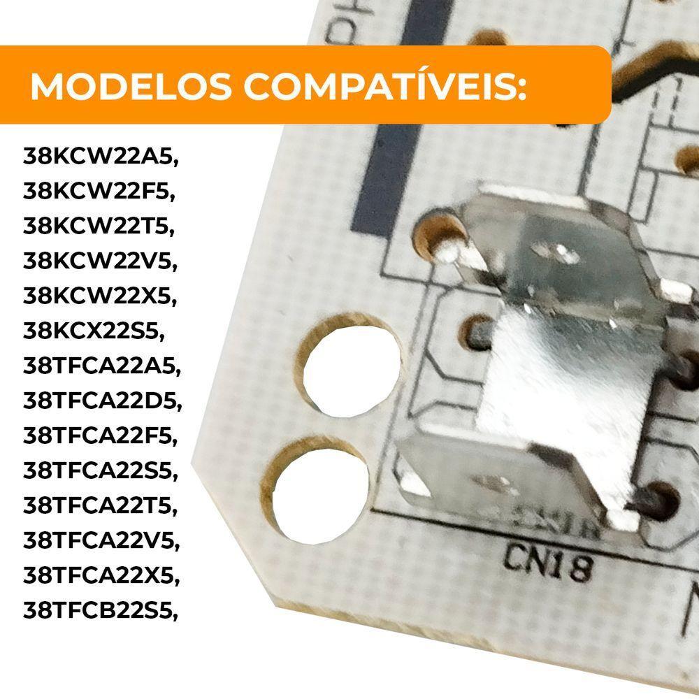 Placa Da Condensadora Ar Condicionado Midea 38kcx22s5 22.000 Btus - 79037202 Único - 4