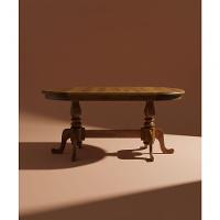 Mesa Oval Gramado 1,60 X 90 - Madeira Maciça - Castanho - Móveis De Gramado - 1