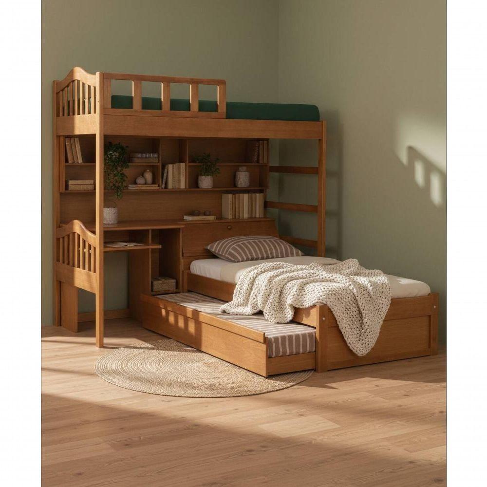 Treliche Nativa 1,90 X 90 - Madeira Maciça - Móveis De Gramado - Castanho - 1